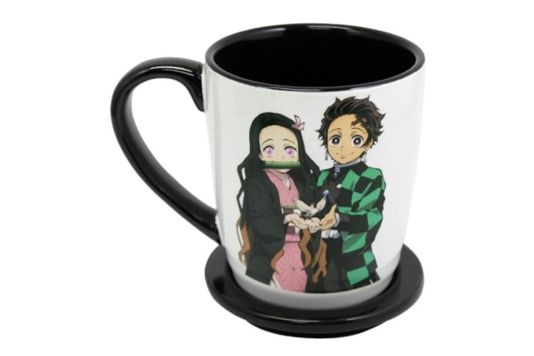 Demon Slayer Tanjiro & Nezuko Mug With Coaster Lid