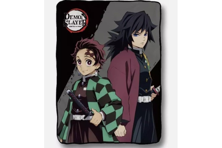 Demon Slayer Tanjiro & Giyu Fleece Blanket