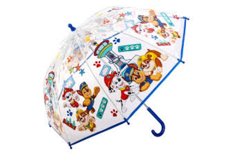 Paw Patrol Dome Transparent Kids Umbrella
