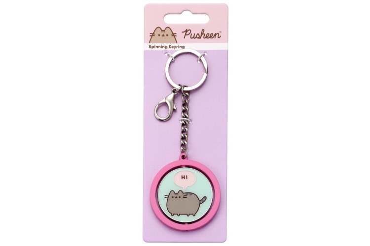Pusheen Hi /Bye Spinning Keychain