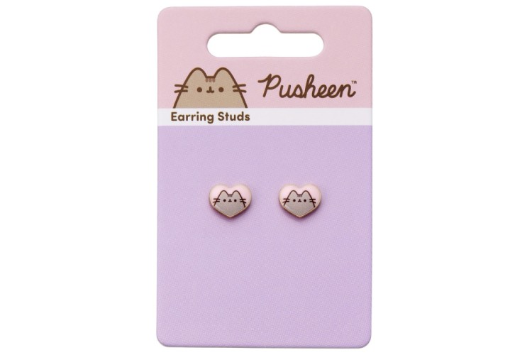 Pusheen Heart Shaped Earrings