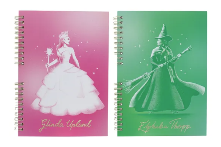Wicked A5 Double-Sided Notebook - Elphaba and Glinda